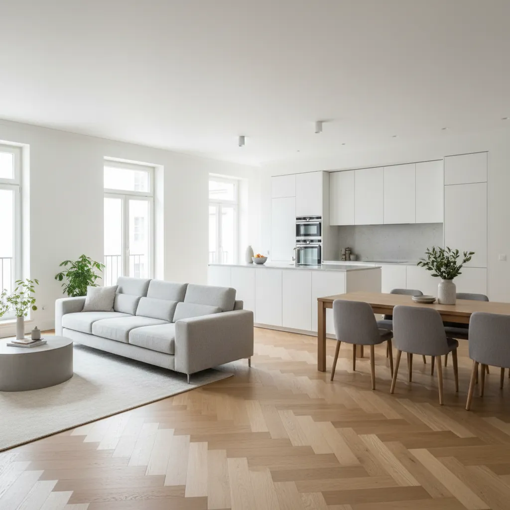 Reforma integral — salón comedor renovado con parquet